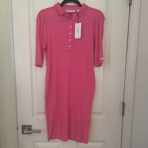 Calvin Klein Fuchsia Polo Mini Dress